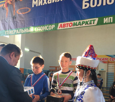 Турнир по вольной борьбе  в с.Цаган-Оль Могойтуйского района 21 апреля 2018 г.